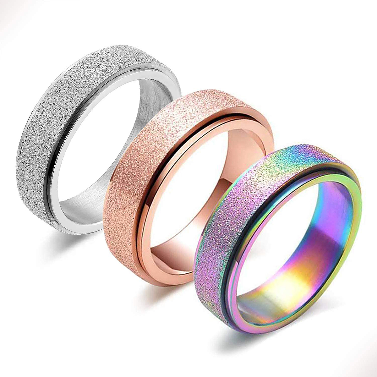 Sterling Silver Spinning, Fidget and Worry Rings | Otis Jaxon Jewellery